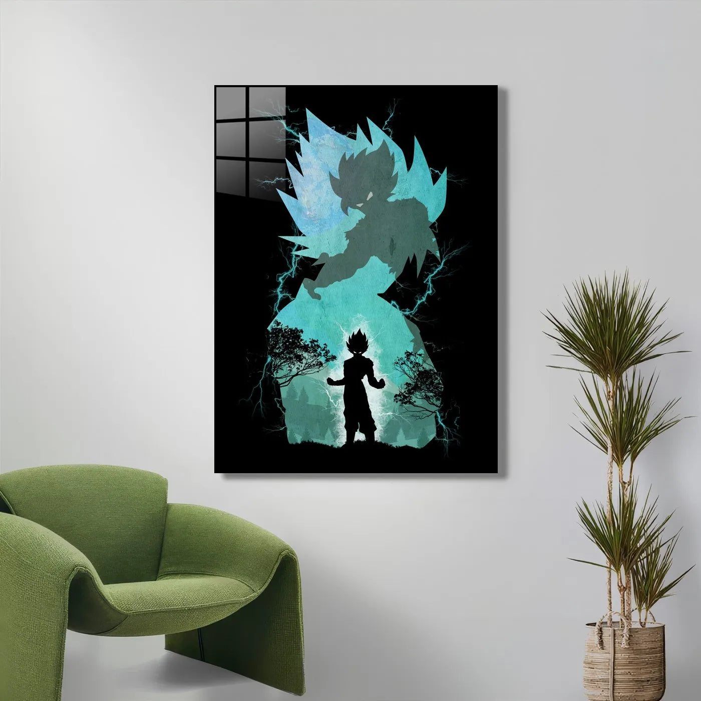 Super Saiyan Broly Goku Silhouette CO12130 - Image 5