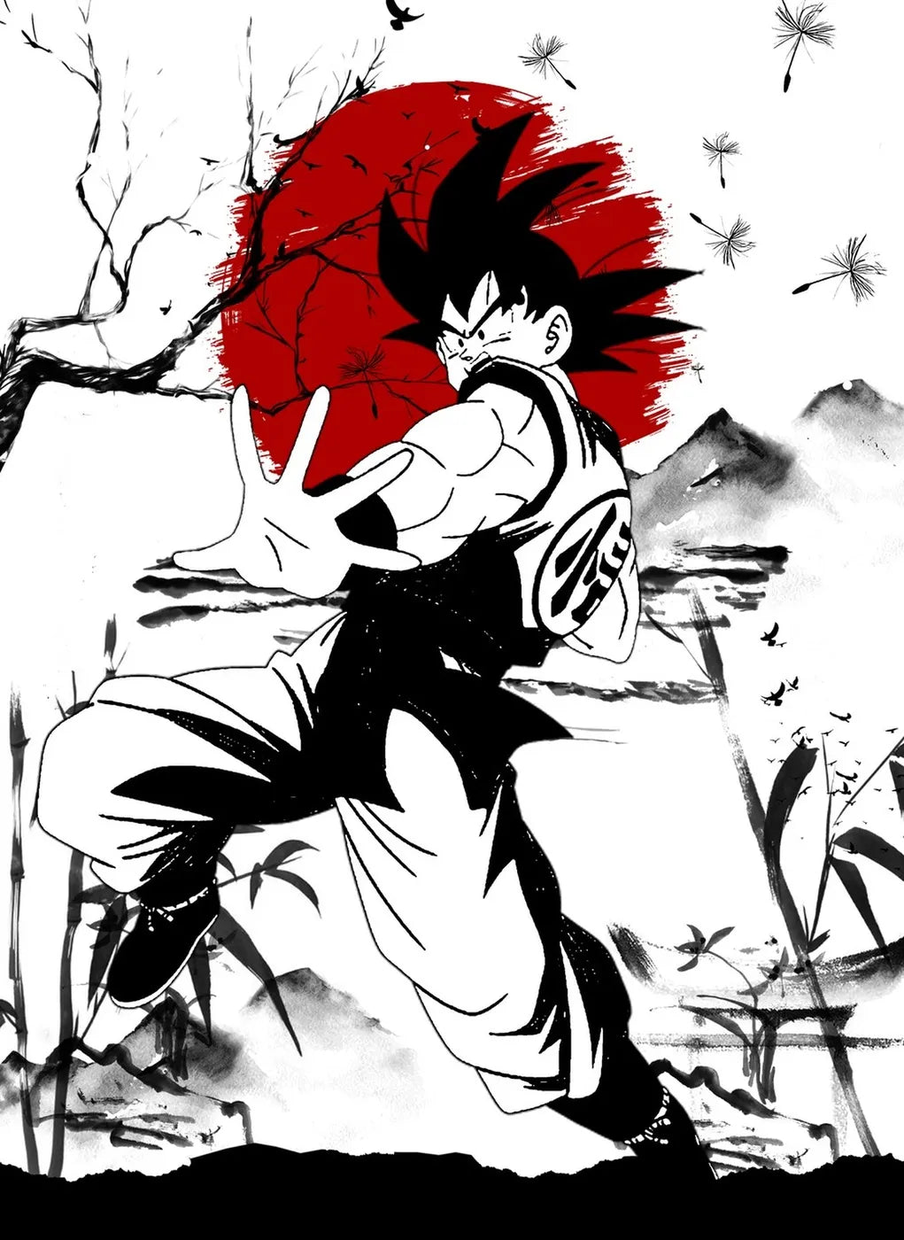 Z Goku Sumi-e CO10834 - Image 2