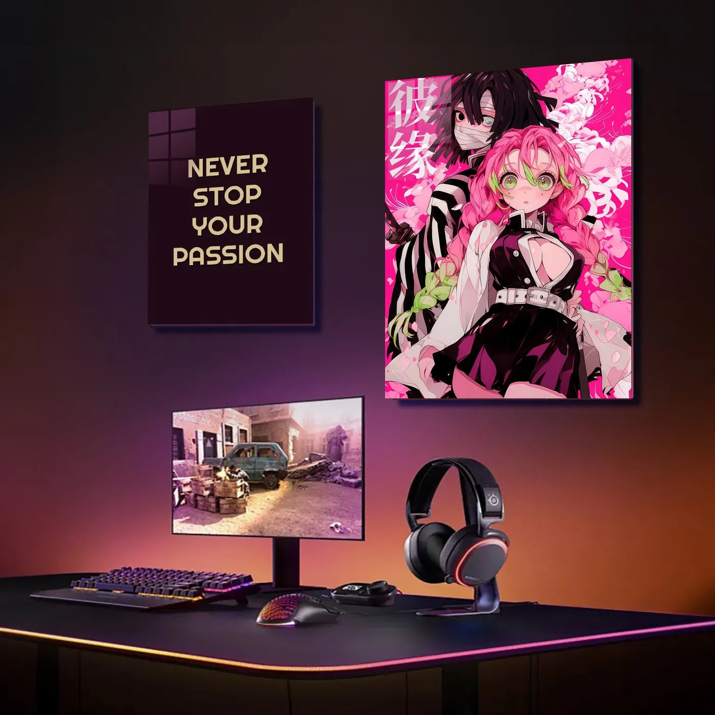 MitsuriKanroji ObanaiIguro PinkBackground CO12871 - Image 3