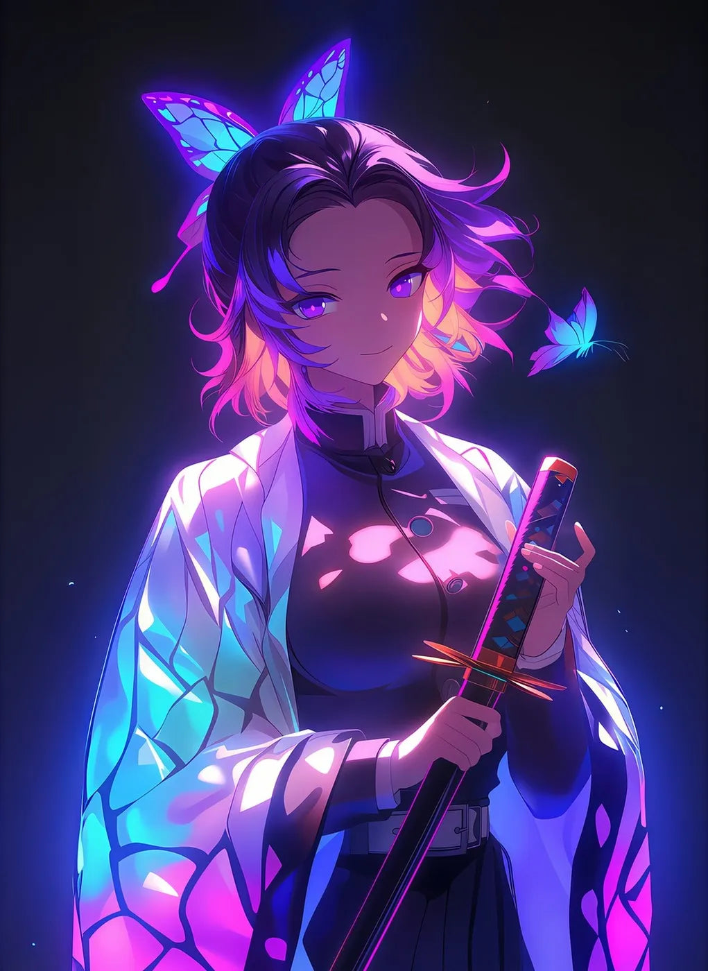 ShinobuKocho NeonButterfly CO13731 - Image 2