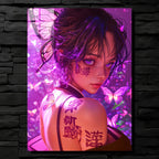 Butterfly Girl Purple Gaze CO14764 - Image 1