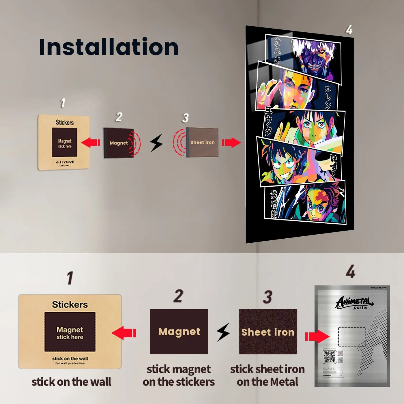 Anime Characters PopArt Collage CO11297 - Image 13