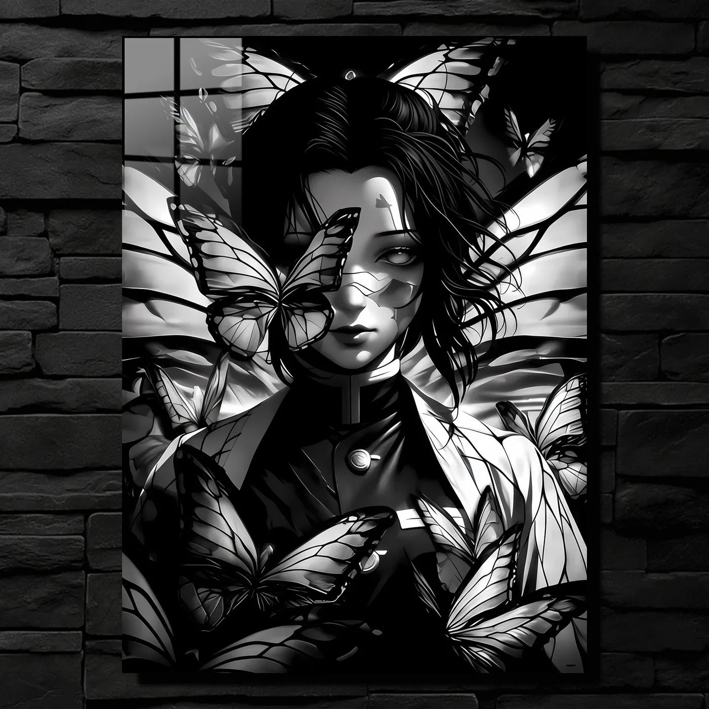Butterfly Embrace Shinobu Kocho Monochromatic CO14762 - Image 1