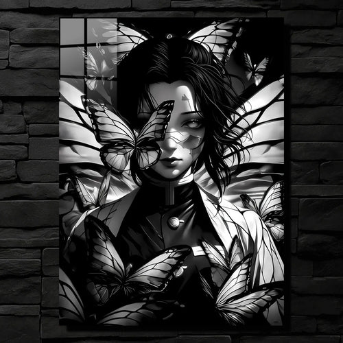 Butterfly Embrace Shinobu Kocho Monochromatic CO14762 - Image 1