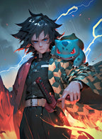 Giyu Tomioka A Fierce Bulbasaur Companion CO13004 - Image 2