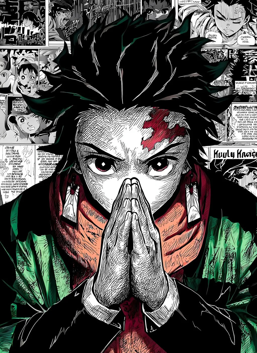 Tanjiro Kamado Praying CO18323 - Image 2