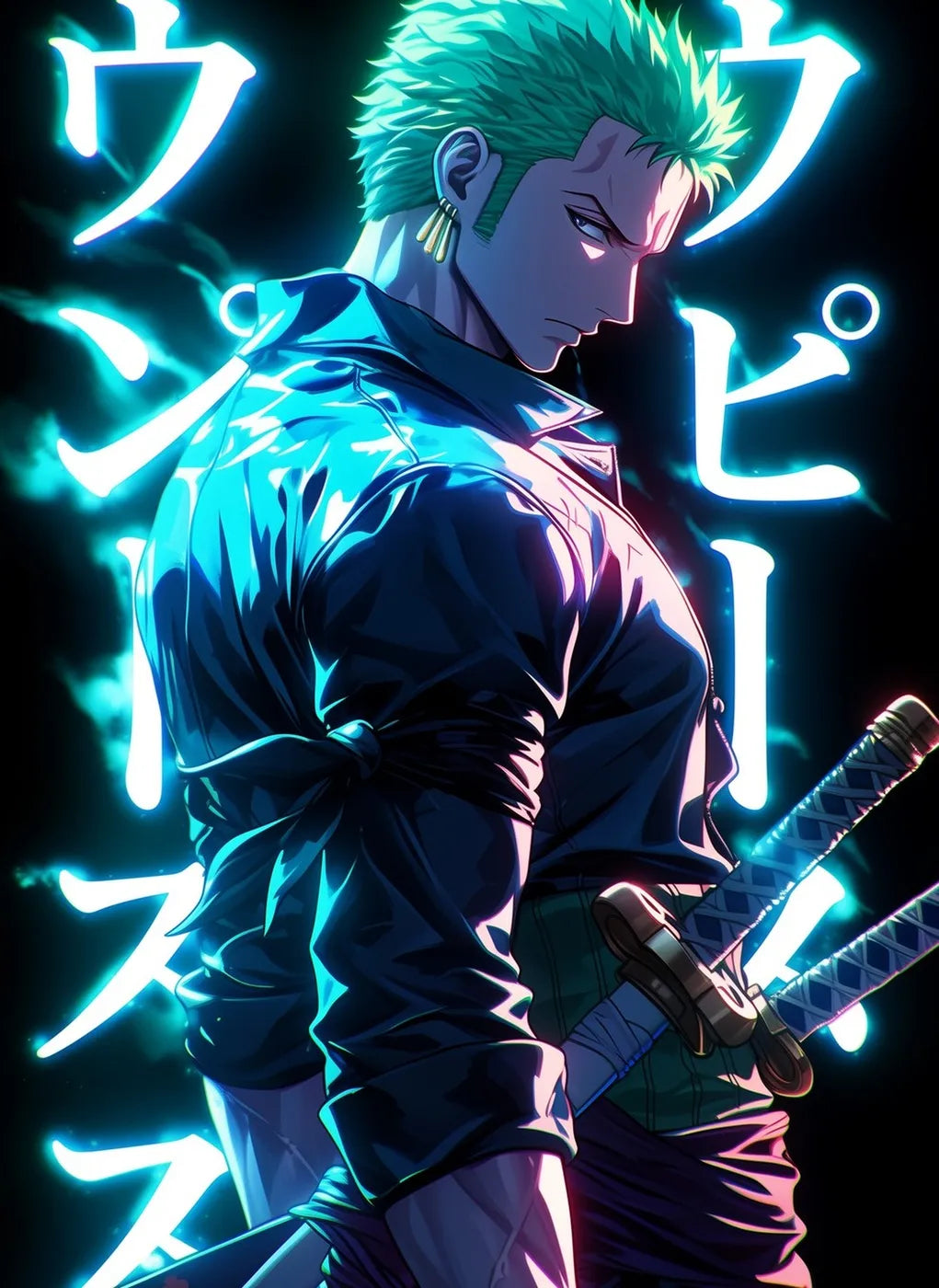 RoronoaZoro Neon CO10239 - Image 2