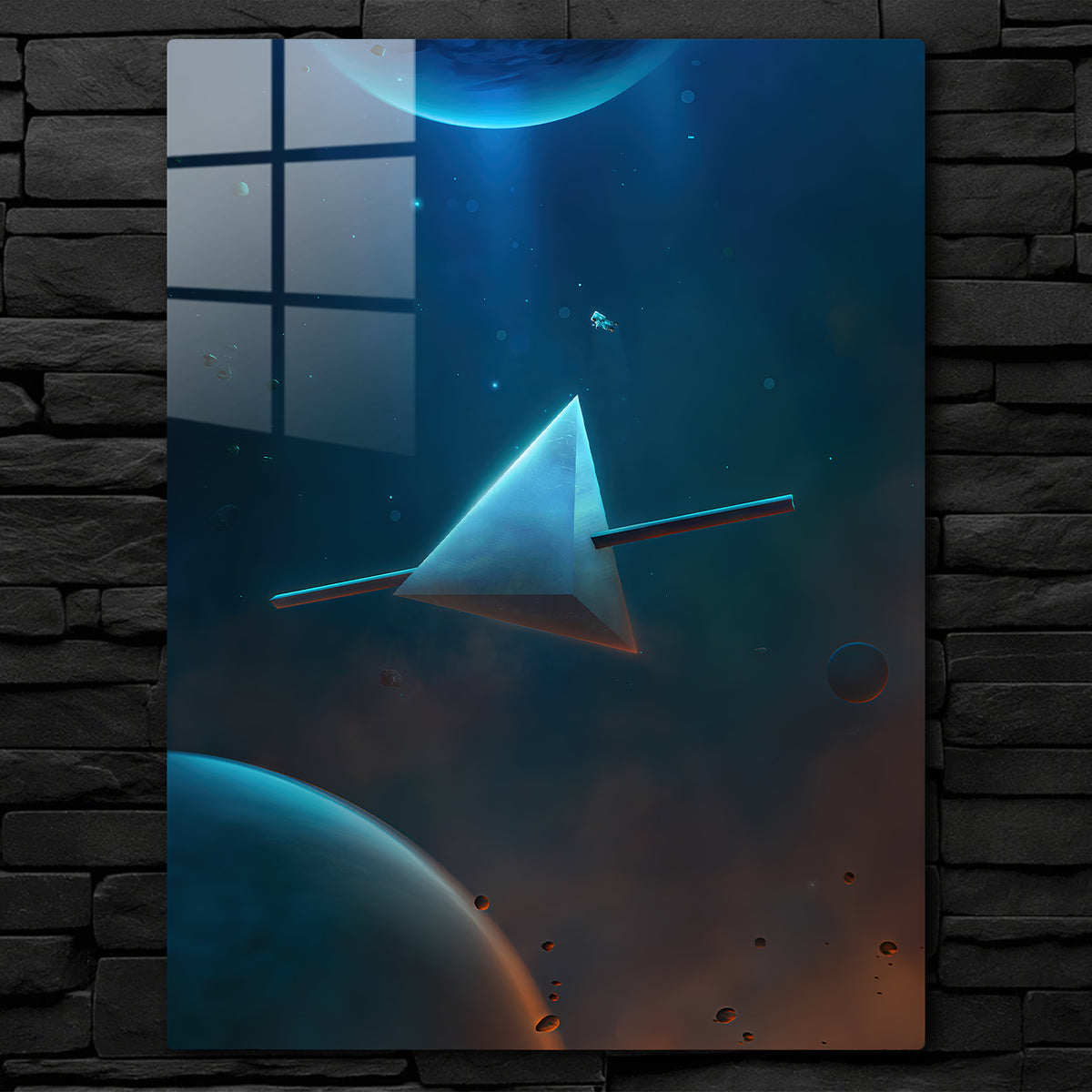 CosmicVoyage Astronaut GeometricSpaceship CO12574