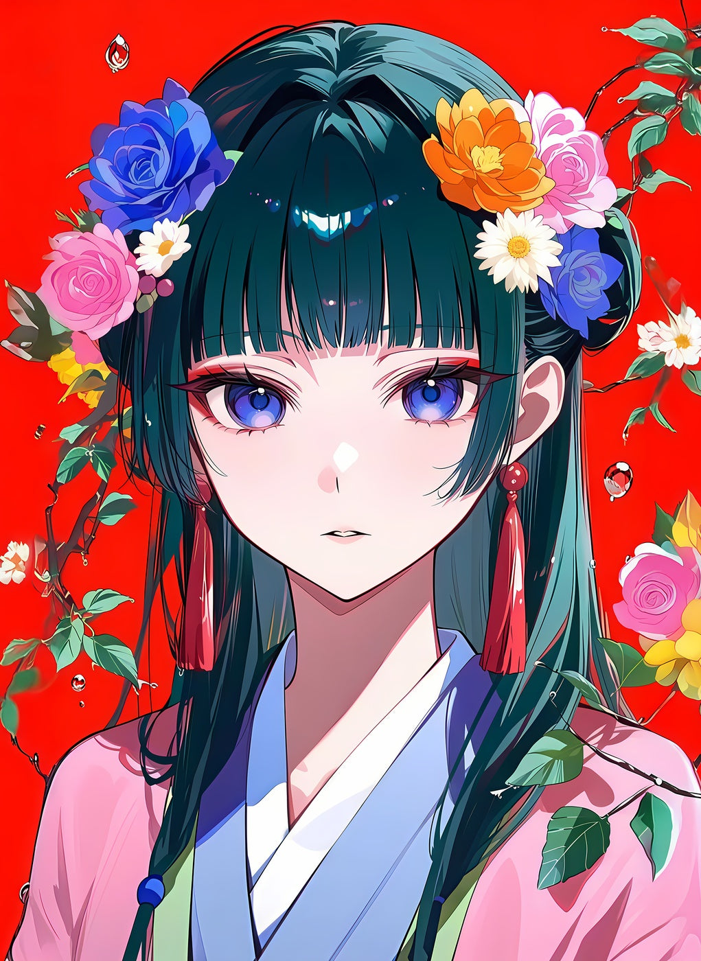 Maomao Floral Adorned A20035