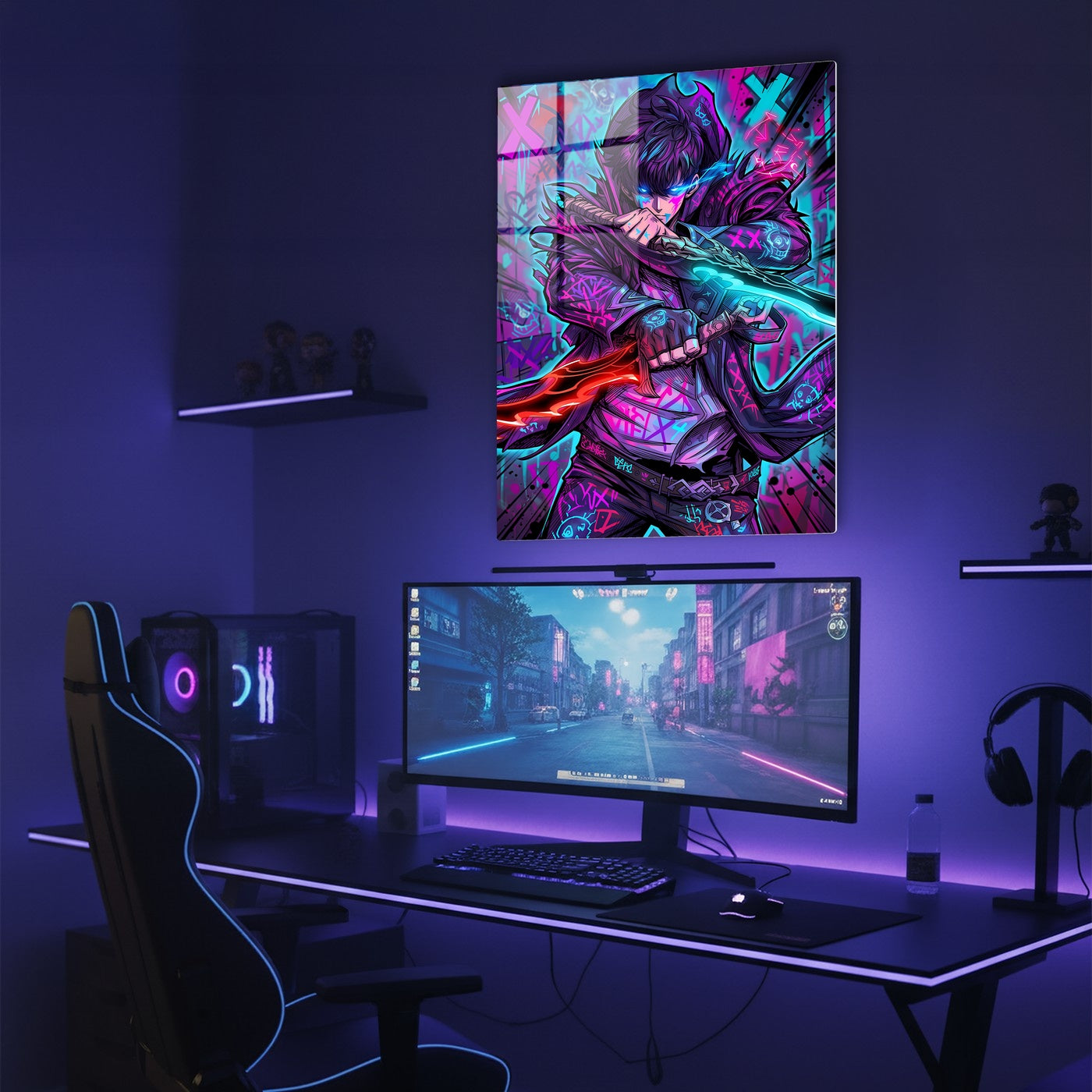 Neon Dual Swordsman A20004