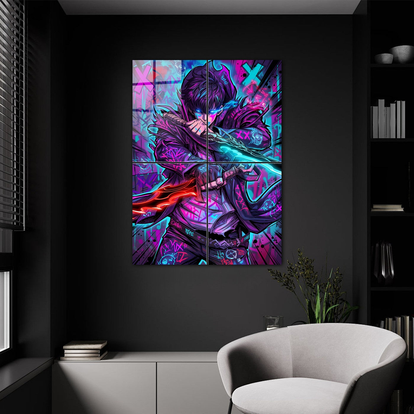 Neon Dual Swordsman A20004