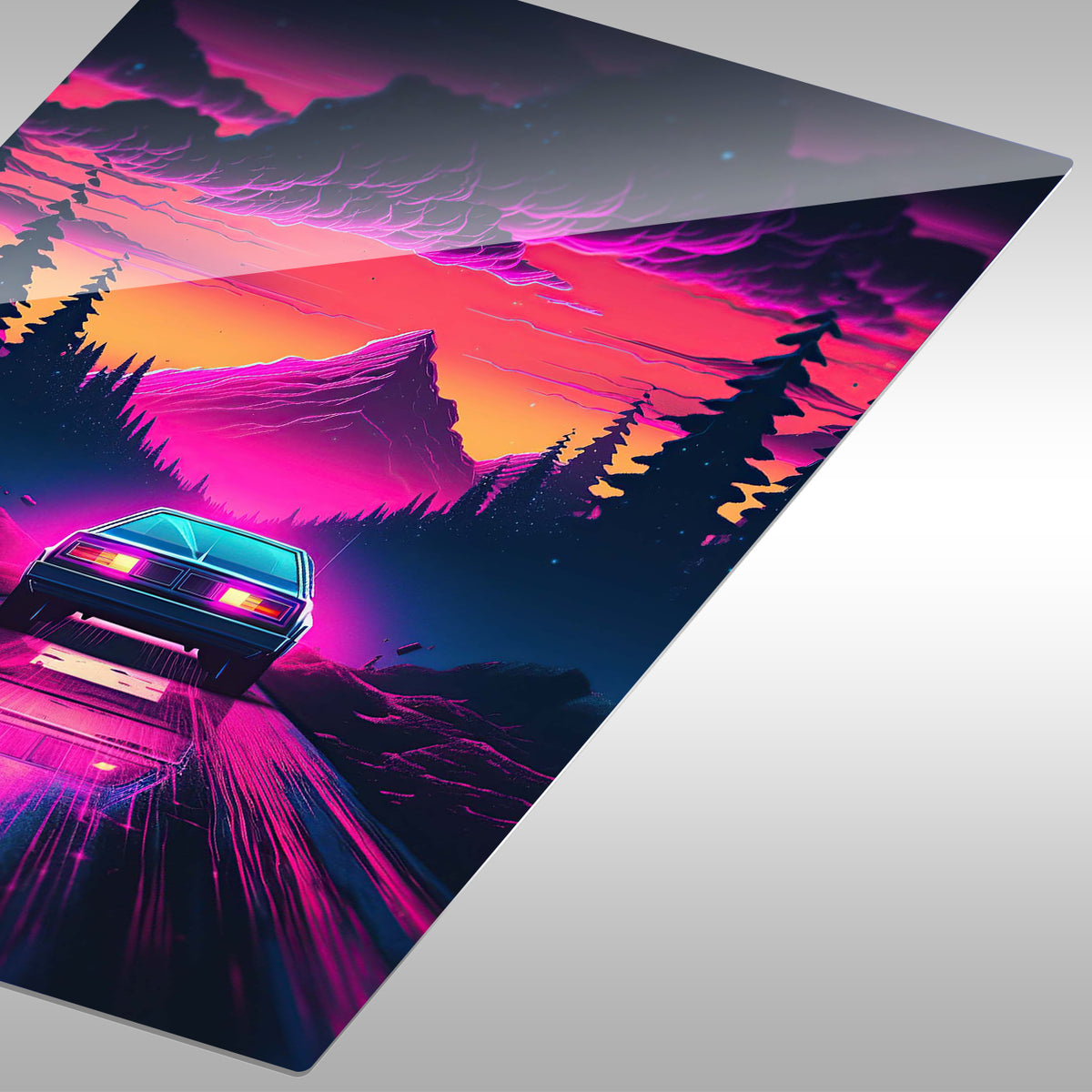 RetroCar NeonSunset Futuristic CO11237
