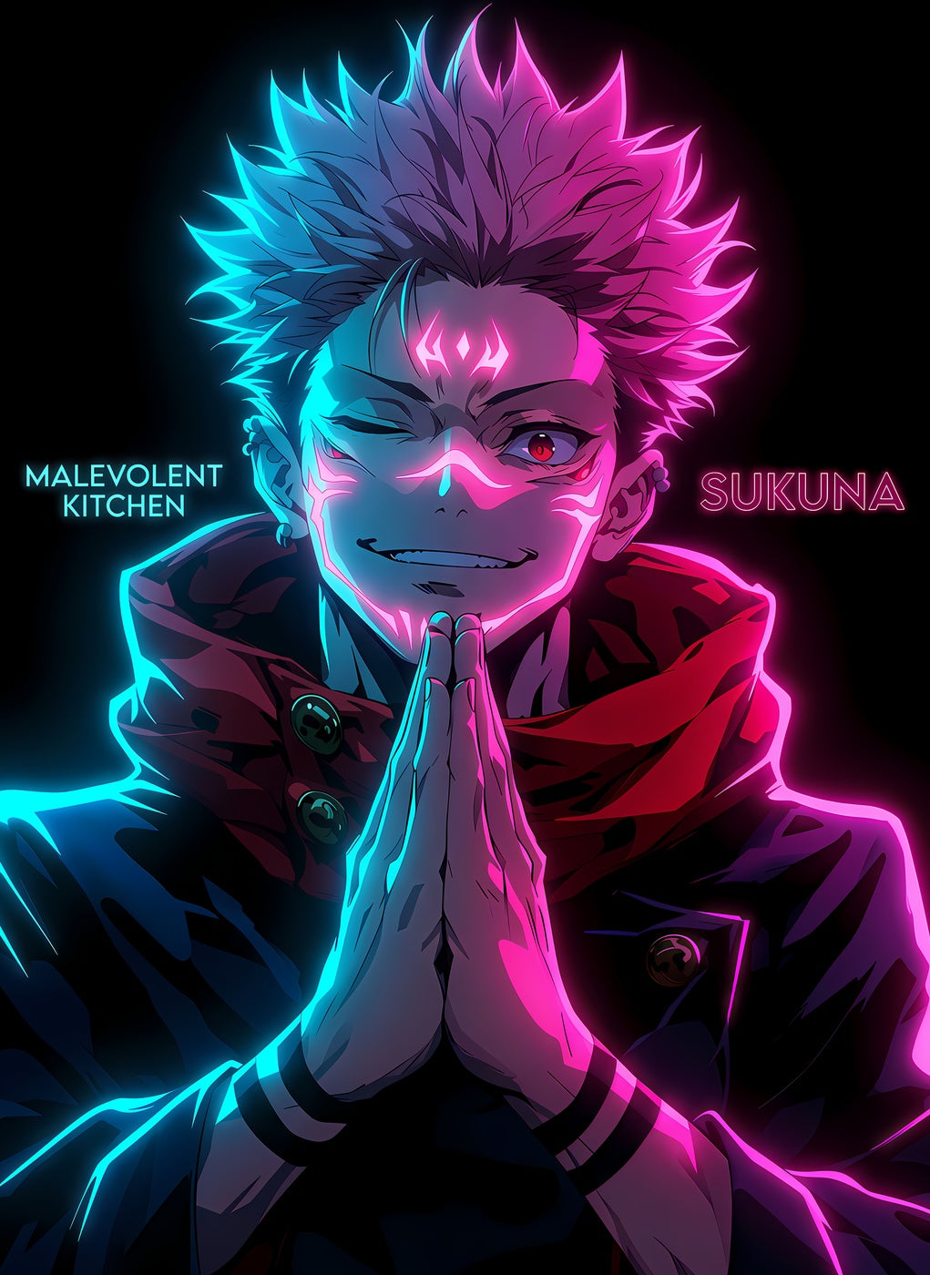 Sukuna Neon Glow A20028
